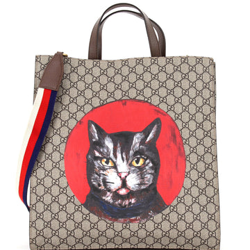 Gucci Convertible Soft Open Tote Printed GG Coated Canvas Tall