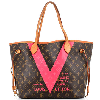 Louis Vuitton Neverfull NM Tote Limited Edition V Monogram Canvas MM