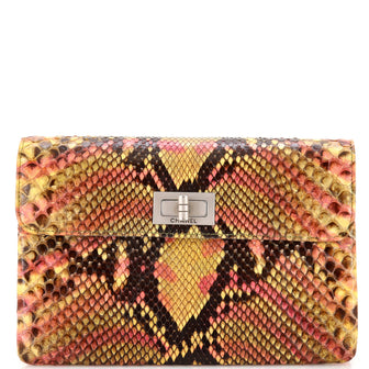 Chanel Reissue 2.55 Flap Clutch Python