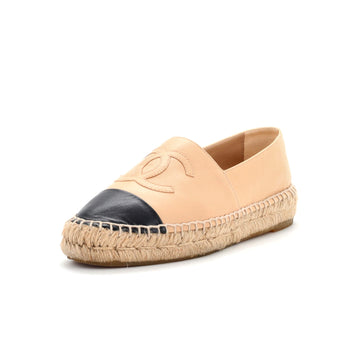 Chanel Women's CC Cap Toe Espadrilles Leather