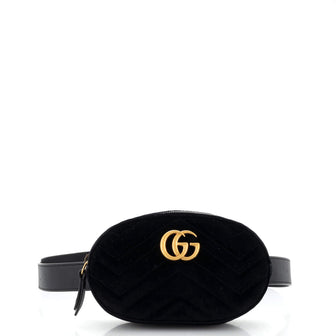Gucci GG Marmont Belt Bag Matelasse Velvet