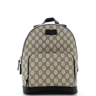 Gucci Zip Pocket Backpack GG Coated Canvas Small