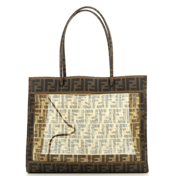 Fendi Logo Tote Zucca Mesh Medium