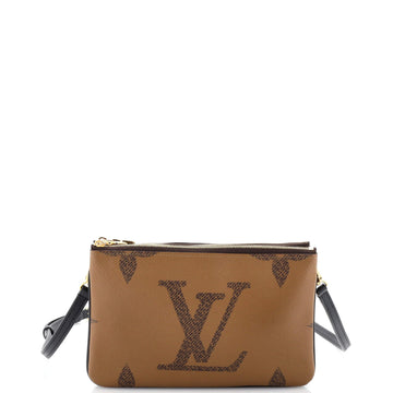 Louis Vuitton Double Zip Pochette Reverse Monogram Giant
