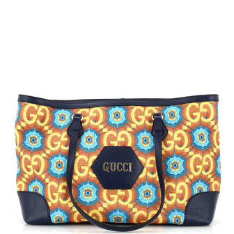 Gucci 100 Ophidia Shopping Tote Limited Edition Coated Canvas Medium
