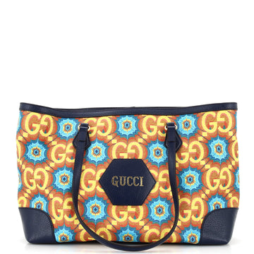 Gucci 100 Ophidia Shopping Tote Limited Edition Coated Canvas Medium