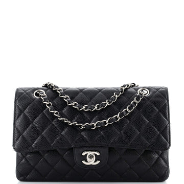 Chanel Classic Double Flap Bag Quilted Caviar Medium