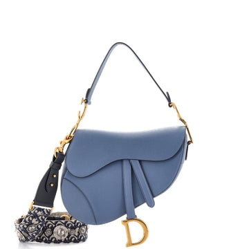 Christian Dior Saddle Handbag Leather Medium