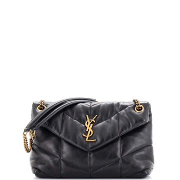 Saint Laurent Loulou Puffer Shoulder Bag Quilted Leather Small