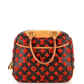 Louis Vuitton Deauville Cube Bag Monogram Tuffetage Canvas