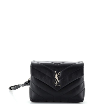 Saint Laurent Loulou Shoulder Bag Matelasse Chevron Leather Toy