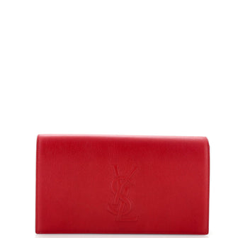 Saint Laurent Classic Monogram Clutch Leather Long