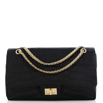 Chanel Reissue 2.55 Flap Bag Crocodile Quilted Satin 227