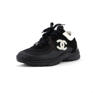 Chanel Women's CC Low-Top Sneakers Leather and Mesh