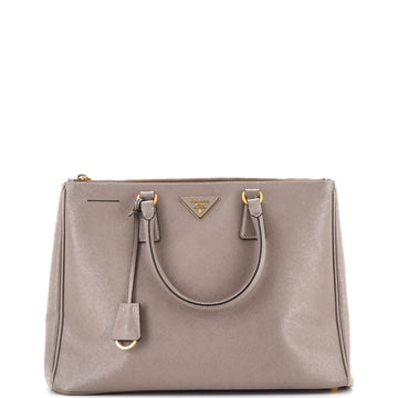 Prada Double Zip Lux Tote Saffiano Leather Large