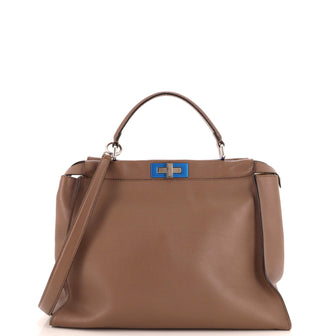 Fendi Peekaboo Bag Rigid Leather Large