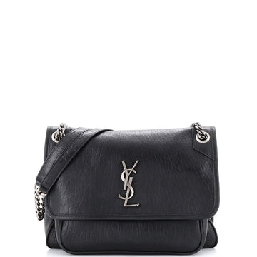 Saint Laurent Niki Chain Flap Bag Leather Medium