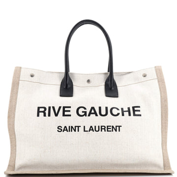 Saint Laurent Rive Gauche Shopper Tote Canvas Large