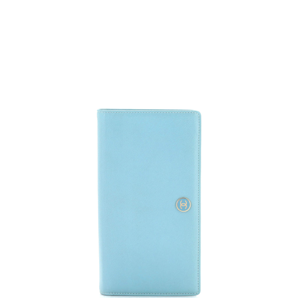 Bi-Fold Wallet Leather Long / blue