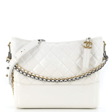 Chanel Gabrielle Hobo Quilted Goatskin and Patent Medium