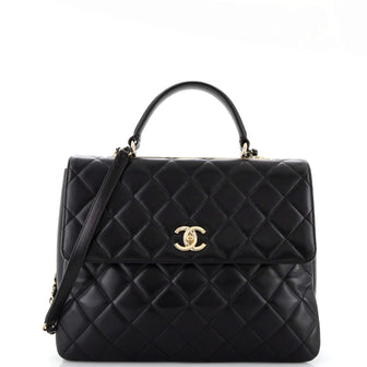 Chanel Trendy CC Top Handle Bag Quilted Lambskin Large