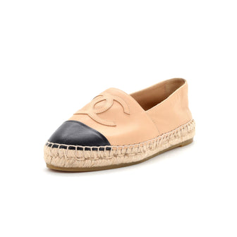 Chanel Women's CC Cap Toe Espadrilles Leather