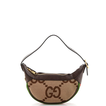 Gucci Ophidia Half Moon Bag Jumbo GG Canvas Mini