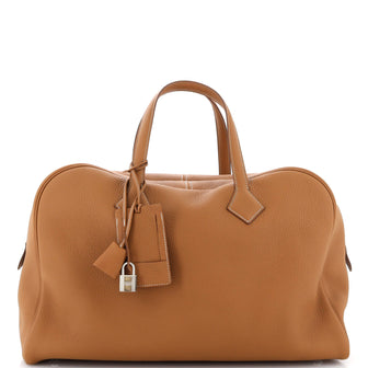 Hermes Victoria II Travel Handbag Clemence 43