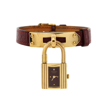 Hermes Kelly Quartz Watch Plated Metal and Leather 20