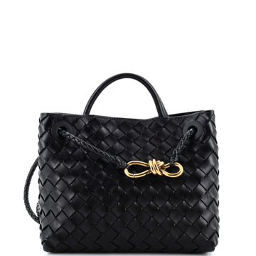 Bottega Veneta Andiamo Top Handle Bag Intrecciato Nappa Small