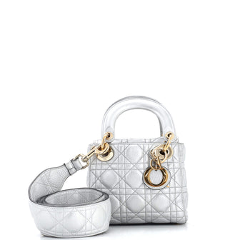 Christian Dior Lady Dior Bag Cannage Quilt Lambskin Mini