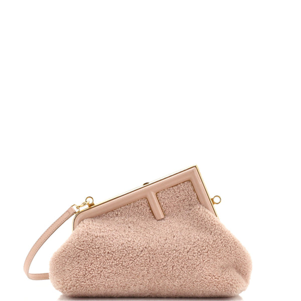 Fendi First Bag Shearling Small Pink 2784557