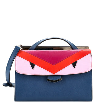 Fendi Demi Jour Monster Satchel Leather