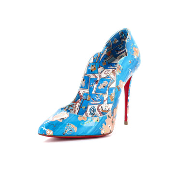 Christian Louboutin Women's Hot Chick Pumps Printed Patent 100