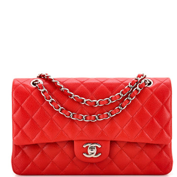 Chanel Classic Double Flap Bag Quilted Caviar Medium