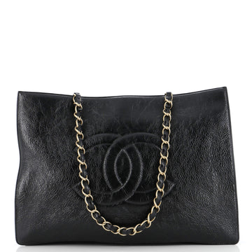 Chanel Timeless CC Chain Shopping Tote Shiny Aged Calfskin Large