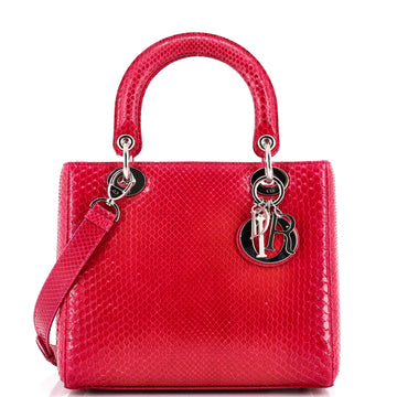 Christian Dior Lady Dior Bag Python Medium