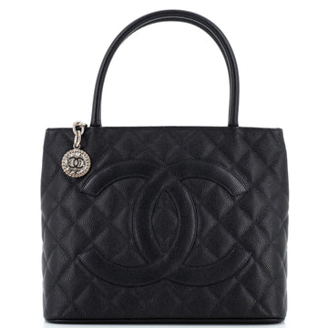 Chanel Medallion Tote Quilted Caviar