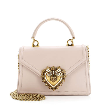 Dolce & Gabbana Devotion Top Handle Bag Leather Small