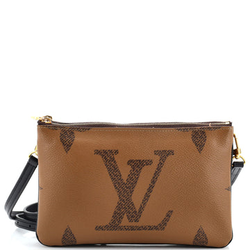 Louis Vuitton Double Zip Pochette Reverse Monogram Giant