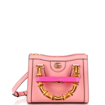 Gucci Diana NM Bamboo Handle Tote Leather Mini
