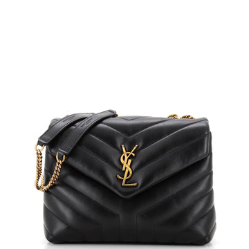 Saint Laurent Loulou Shoulder Bag Matelasse Chevron Leather Small