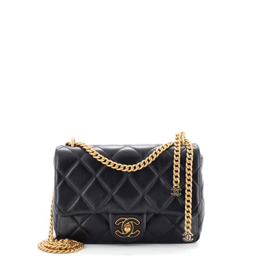 Chanel Pending CC Square Flap Bag Quilted Lambskin Small