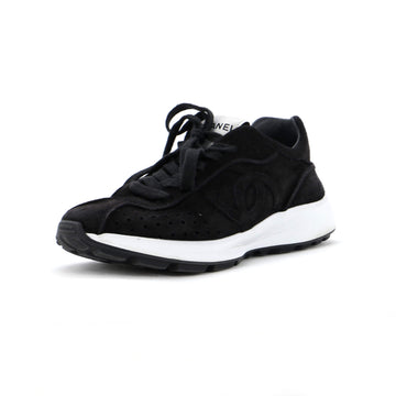 Chanel Women's CC Low-Top Sneakers Suede