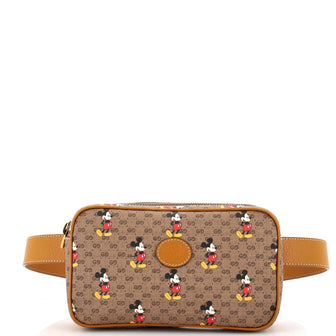 Gucci Disney Mickey Mouse Belt Bag Printed Mini GG Coated Canvas Small