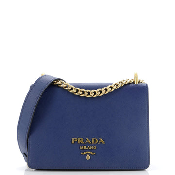 Prada Chain Flap Bag Saffiano Leather Small
