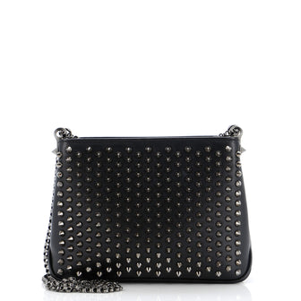 Christian Louboutin Triloubi Chain Bag Spiked Leather Small