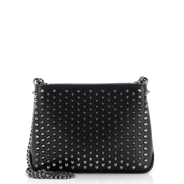 Christian Louboutin Triloubi Chain Bag Spiked Leather Small