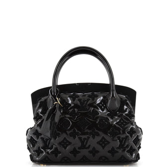Louis Vuitton Fascination Lockit Frame Handbag Patent Lambskin BB
