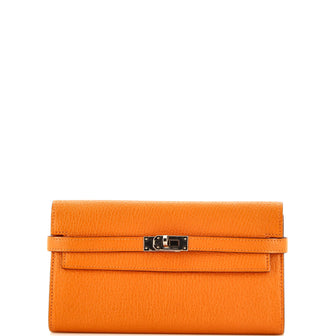 Hermes Kelly Wallet Chevre Mysore Long